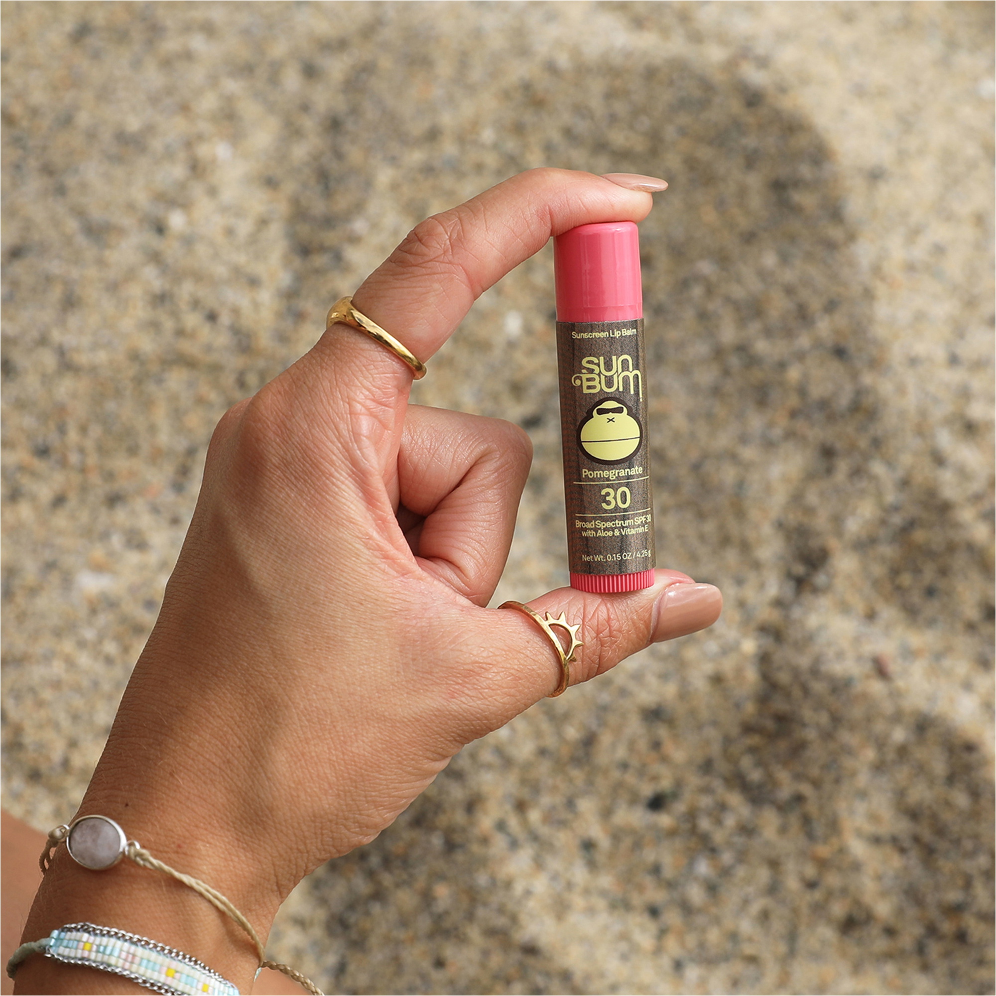 2026 Sun Bum Original 30 SPF Sunscreen CocoBalm Lip Balm 4.25g SB338796 - Pomegranate